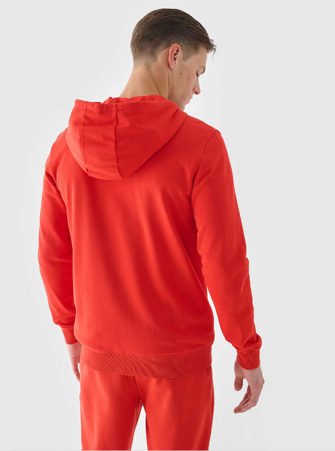 4F-Sweatshirt mit Reißverschluss und Kapuze